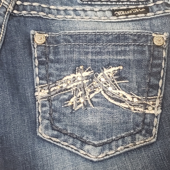 Miss Me Sz 28 JE1045BX Boot Cut Jeans for Buckle **Altered** - Picture 16 of 16